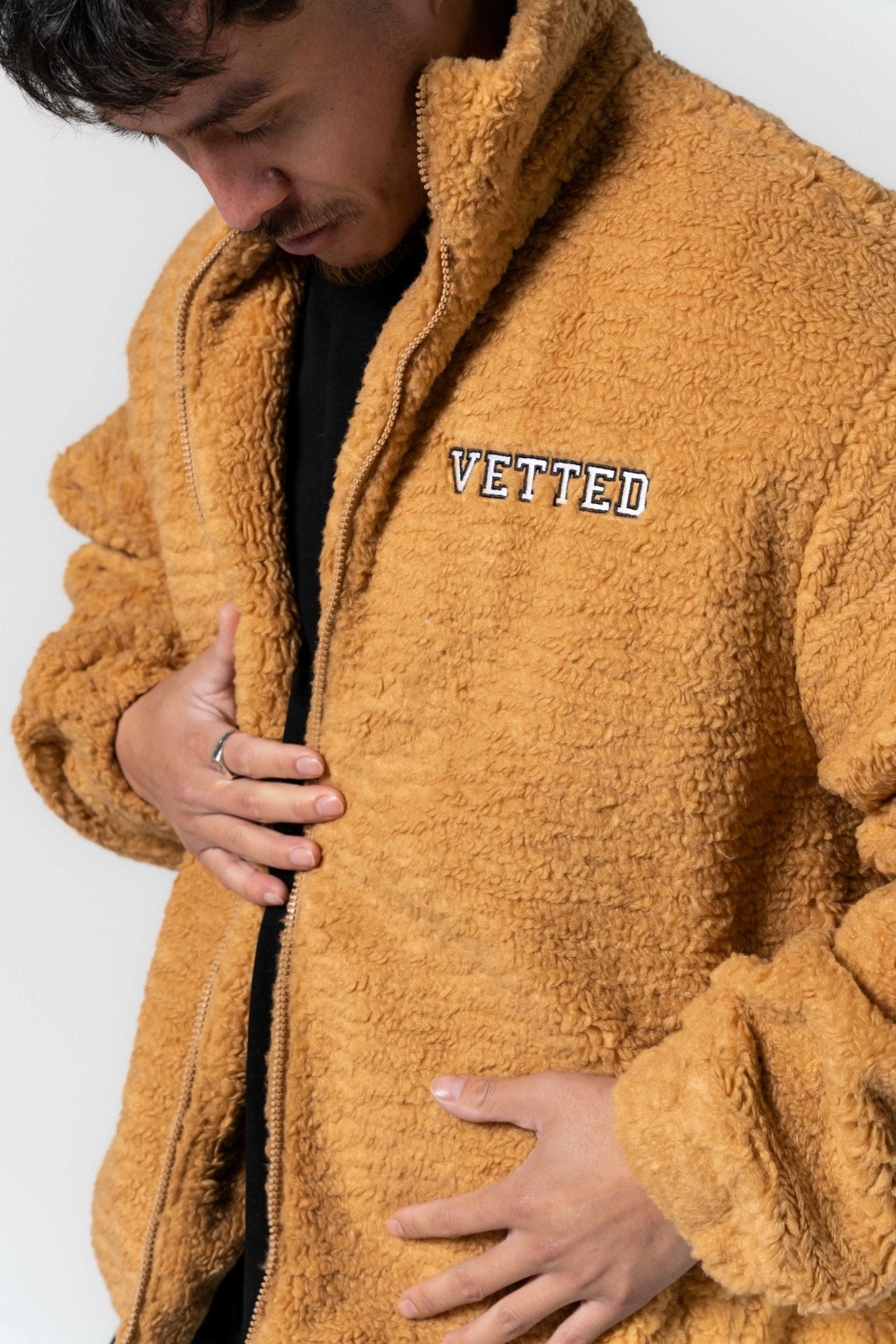 VETTED Unisex Premium TB Oversized Jacket 'Fozzie Brown'