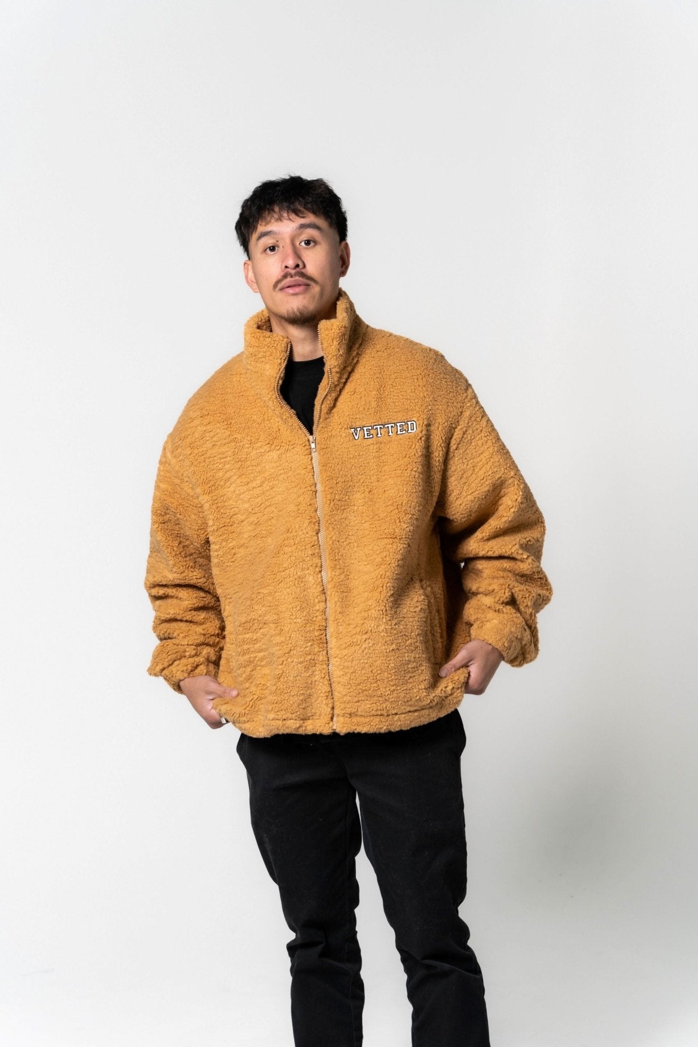 VETTED Unisex Premium TB Oversized Jacket 'Fozzie Brown'