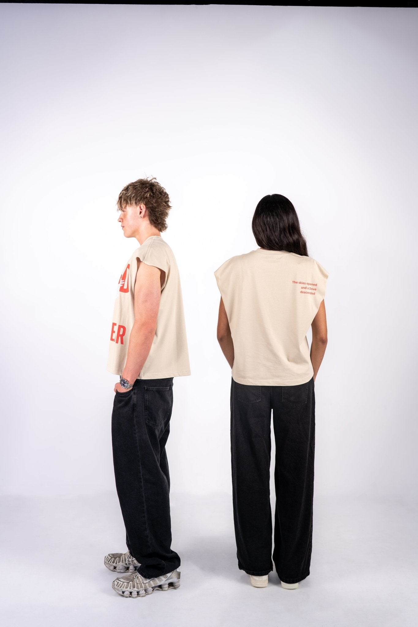 VETTED SLEEVELESS DOVE TEE - FADED SAIL