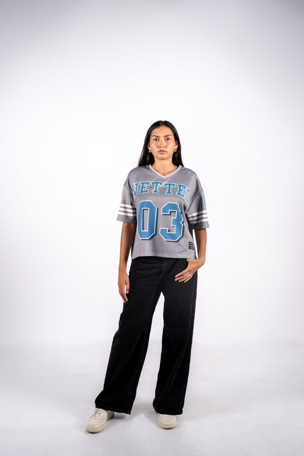 VETTED GRIDIRON JERSEY GREY SMOKE