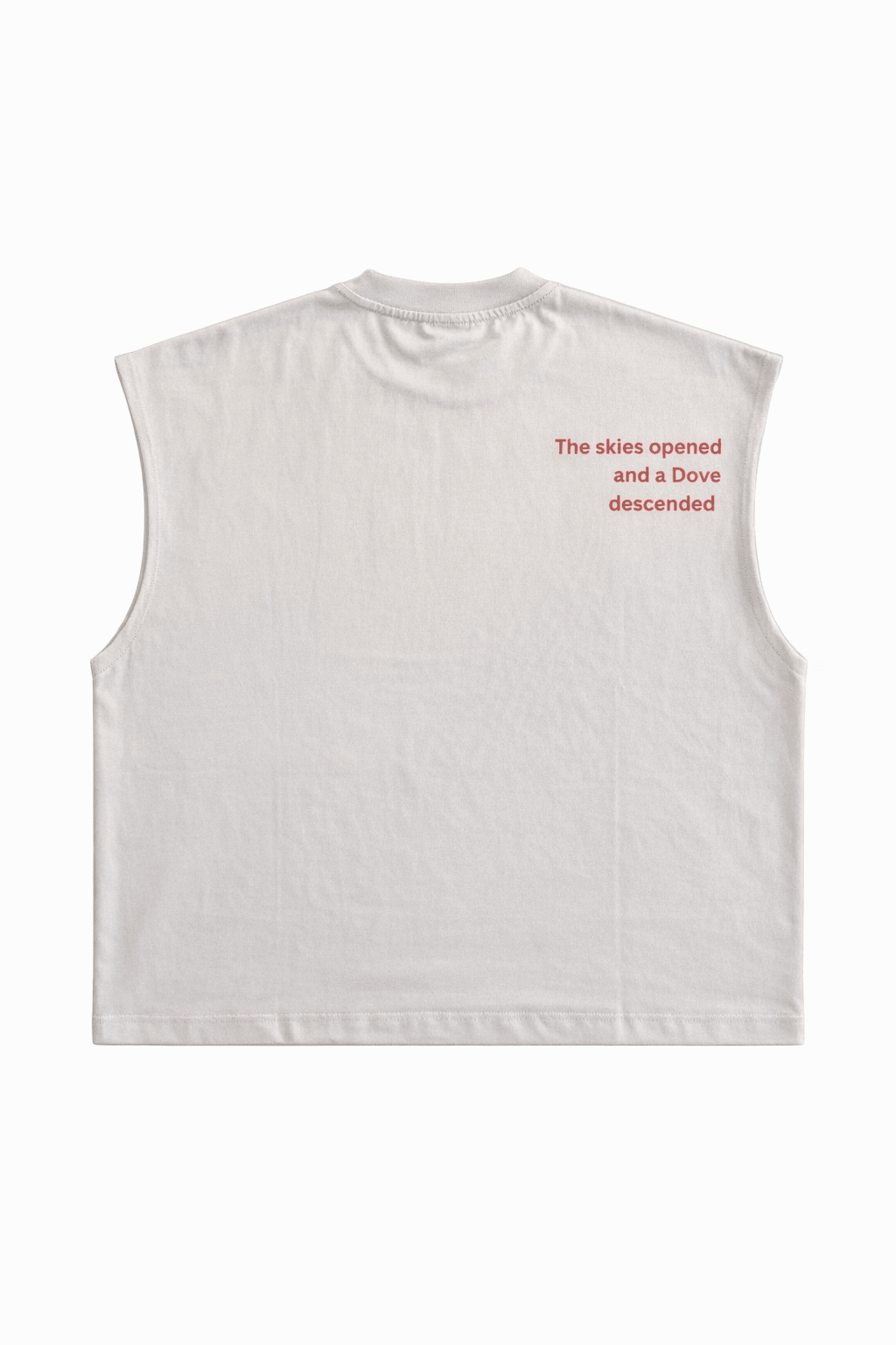 VETTED SLEEVELESS DOVE TEE - FADED SAIL