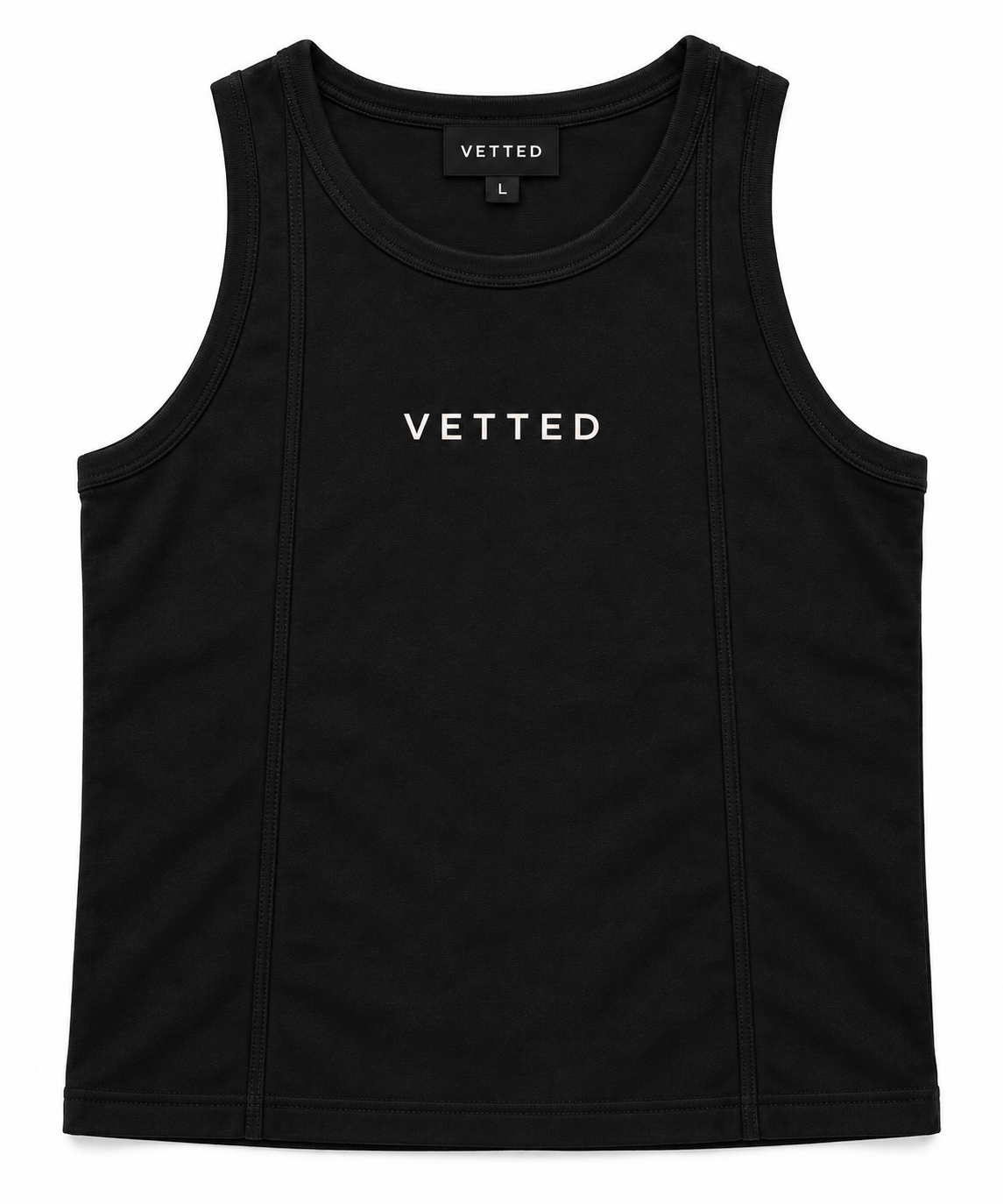 Vetted Core Tank in BLAQ Iron
