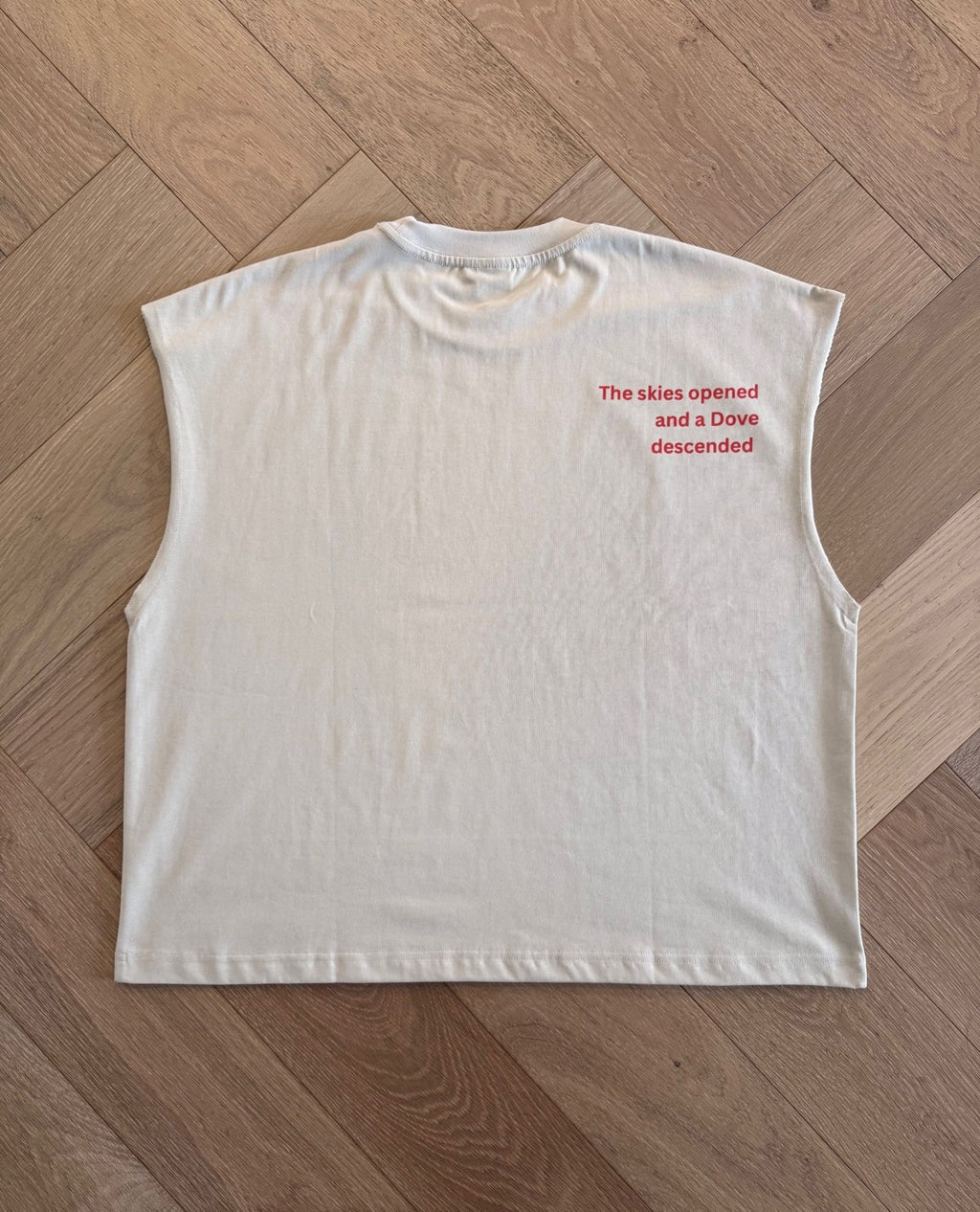 VETTED SLEEVELESS DOVE TEE - FADED SAIL