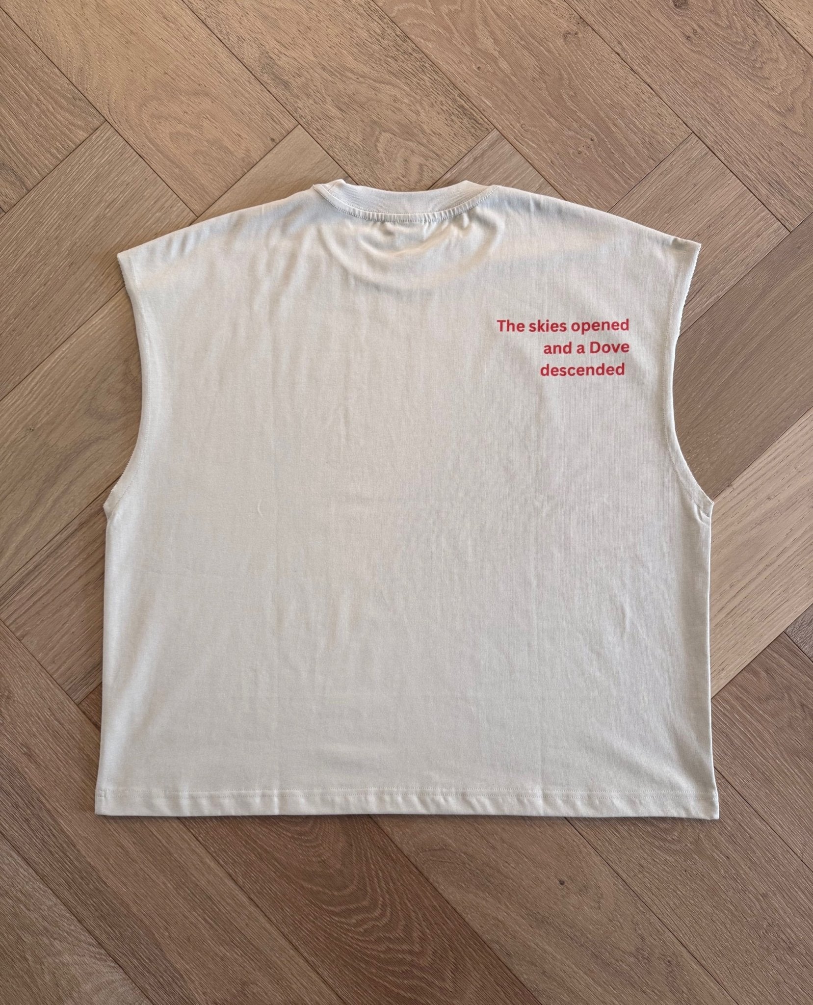 VETTED SLEEVELESS DOVE TEE - FADED SAIL