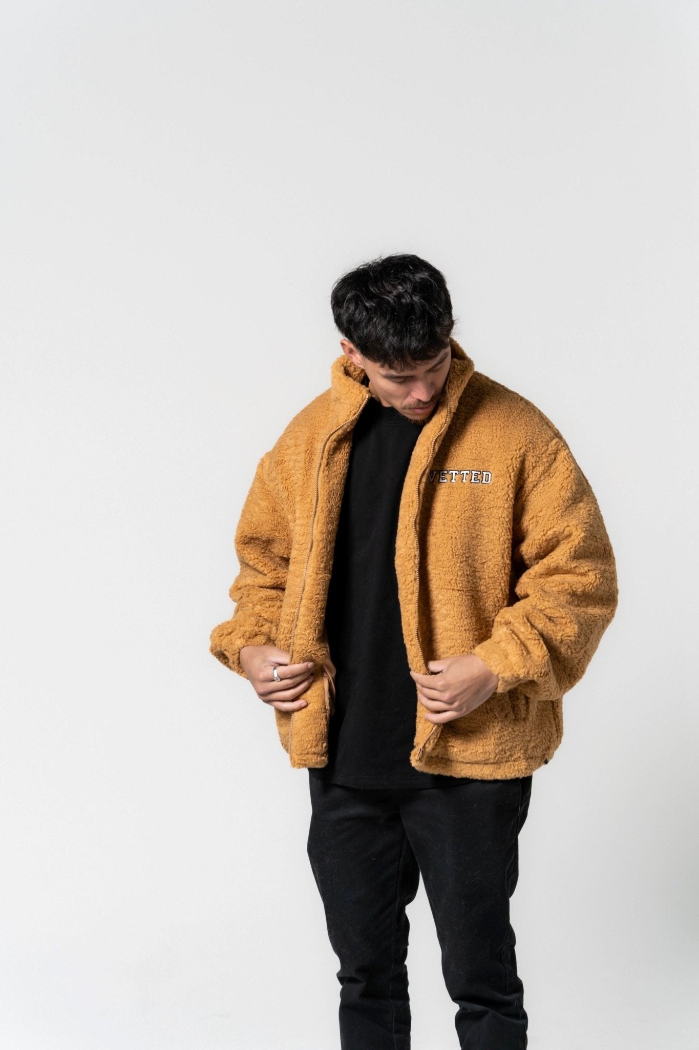 VETTED Unisex Premium TB Oversized Jacket 'Fozzie Brown'