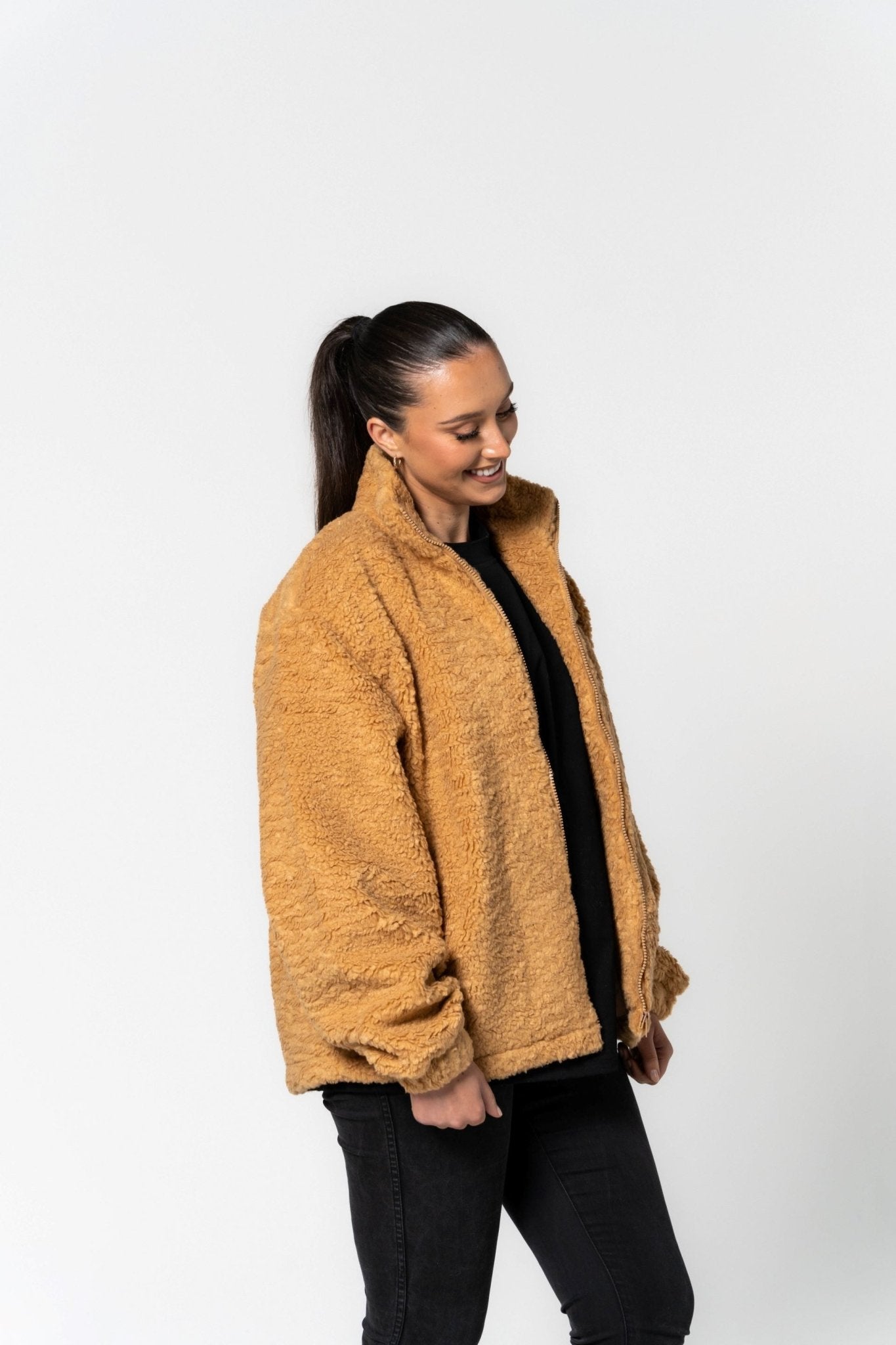 VETTED Unisex Premium TB Oversized Jacket 'Fozzie Brown'