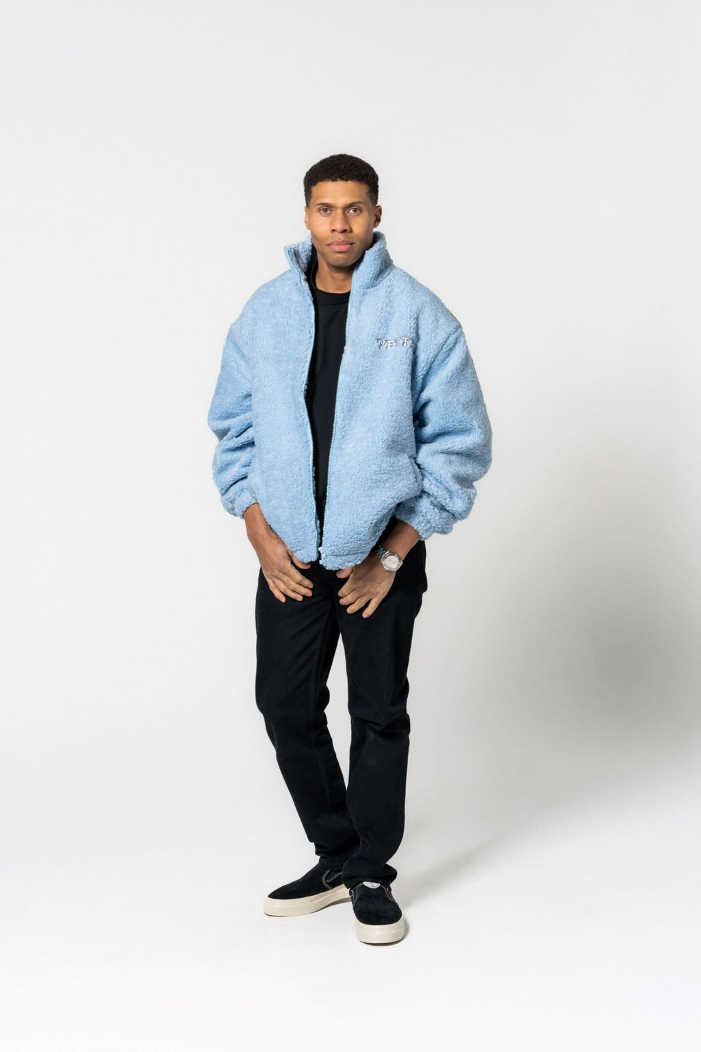 VETTED Unisex Premium TB Oversized Jacket 'Carolina Blue'