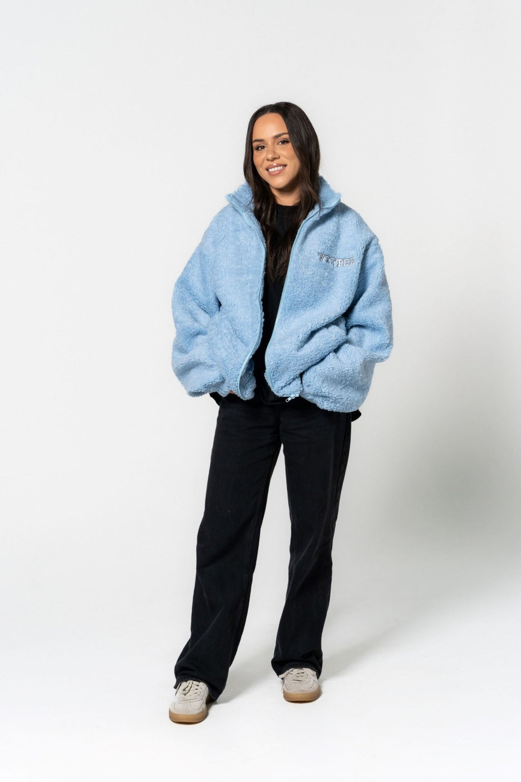 VETTED Unisex Premium TB Oversized Jacket 'Carolina Blue'
