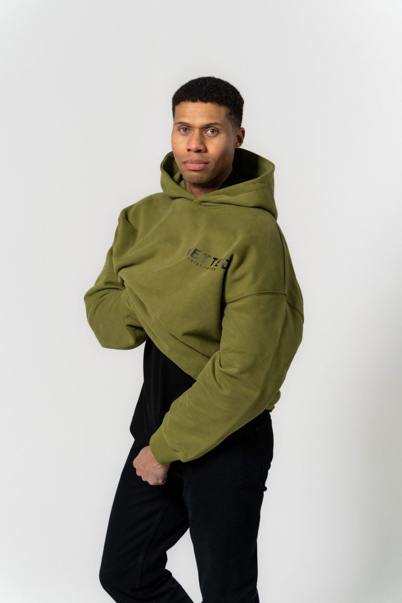 VETTED Embossed Hoodie 'Hunter Green'