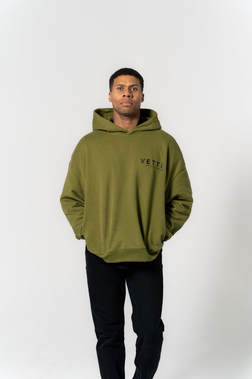 VETTED Embossed Hoodie 'Hunter Green'