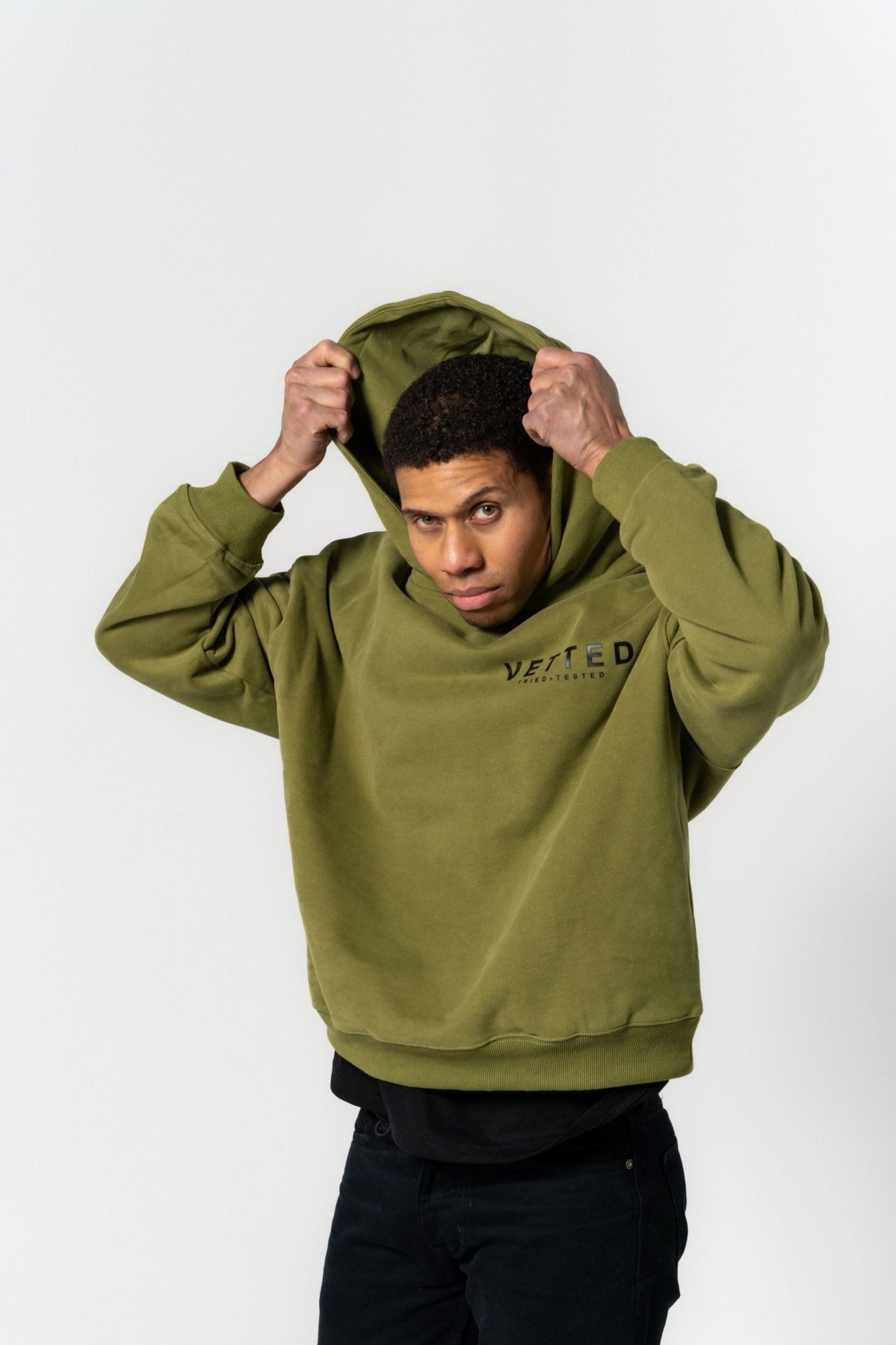 VETTED Embossed Hoodie 'Hunter Green'