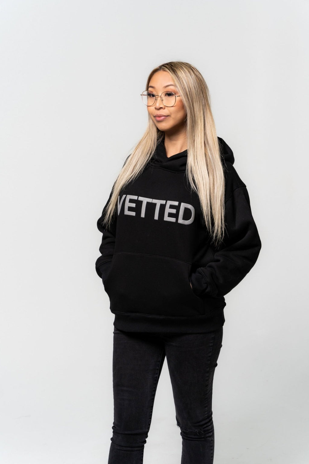 VETTED Polar Fleece Unisex Hoodie 'Onyx'