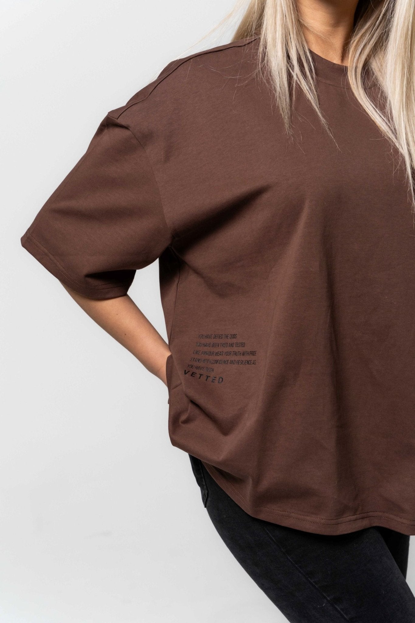 VETTED Truism Unisex Tee 'Memphis Brown'