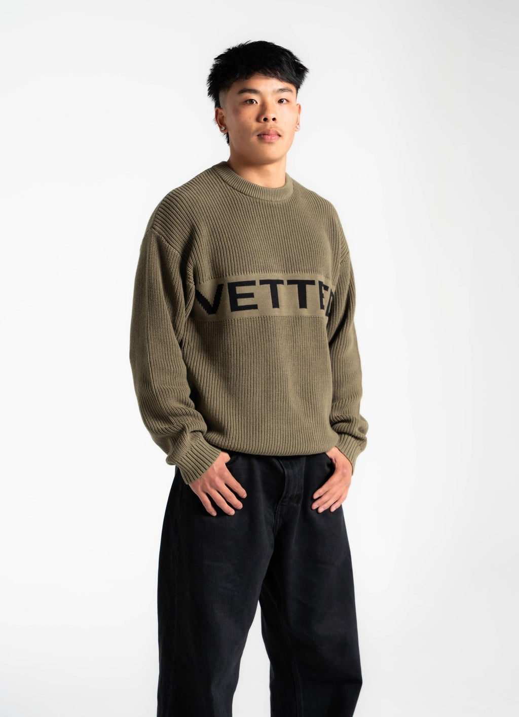 VETTED KNITTED SWEATER