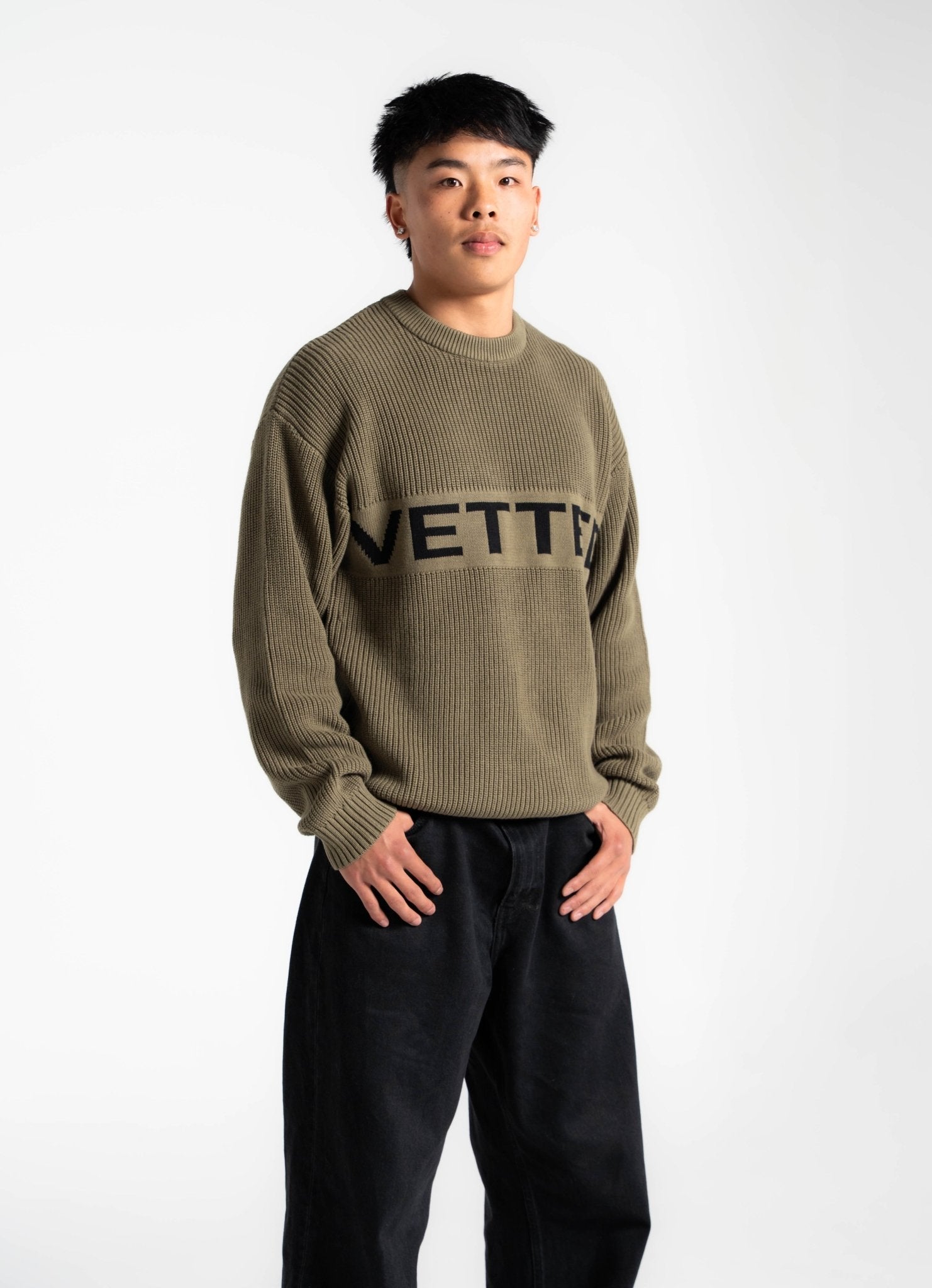 VETTED KNITTED SWEATER
