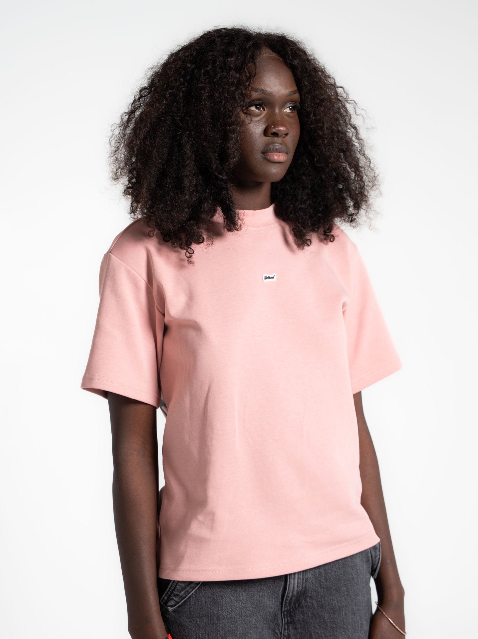 VETTED ATHLETIC TELL'EM TEE PUNCH PINK