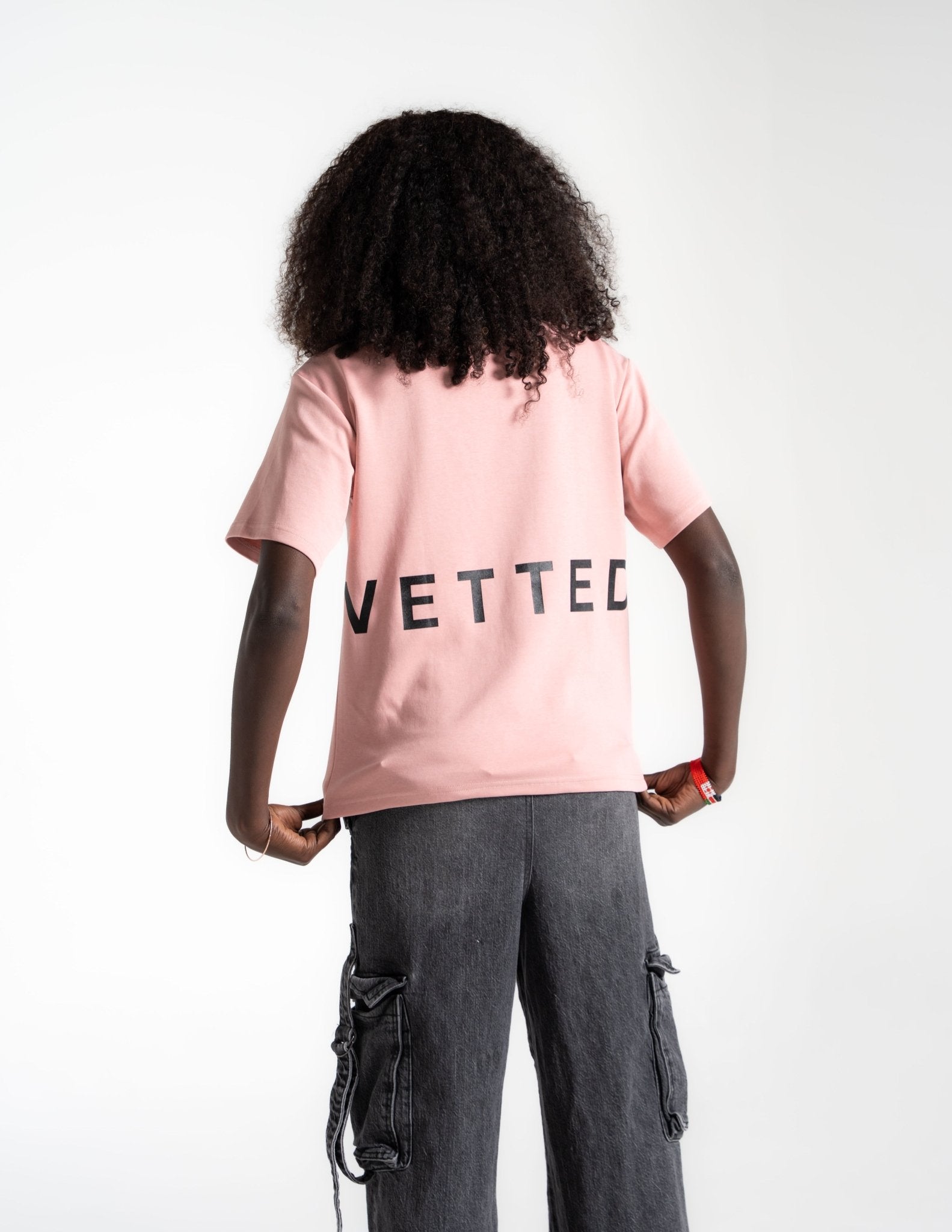 VETTED ATHLETIC TELL'EM TEE PUNCH PINK
