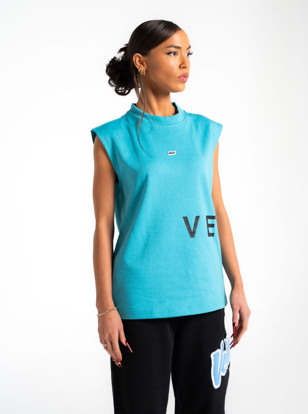 VETTED ATHLETIC TELL'EM TANK AZURE BLUE