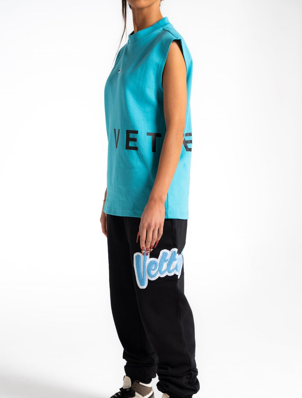 VETTED ATHLETIC TELL'EM TANK AZURE BLUE