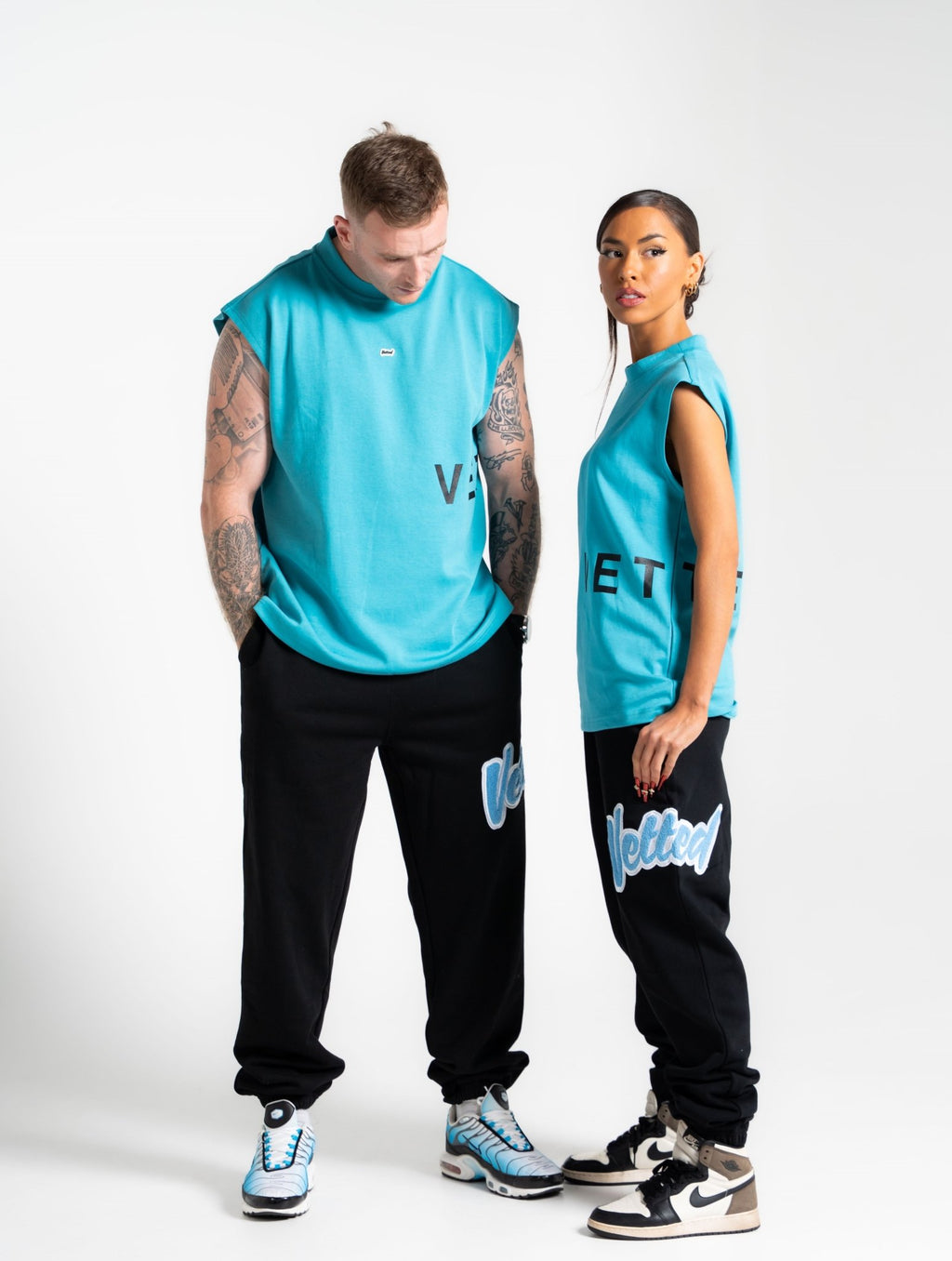 VETTED ATHLETIC TELL'EM TANK AZURE BLUE