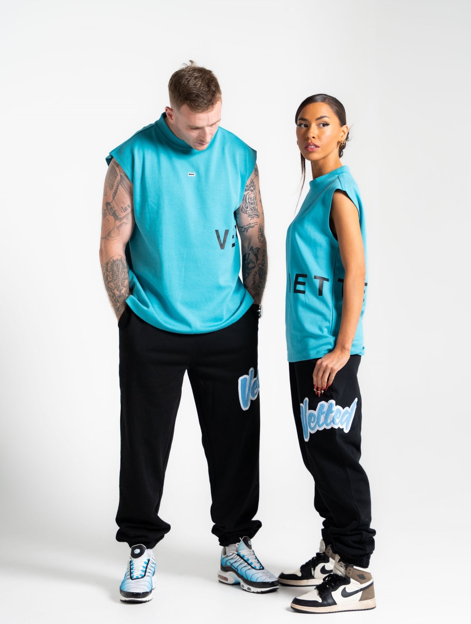 VETTED ATHLETIC TELL'EM TANK AZURE BLUE