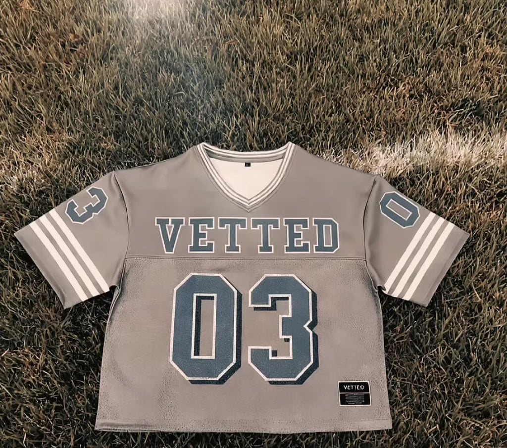 VETTED GRIDIRON JERSEY GREY SMOKE