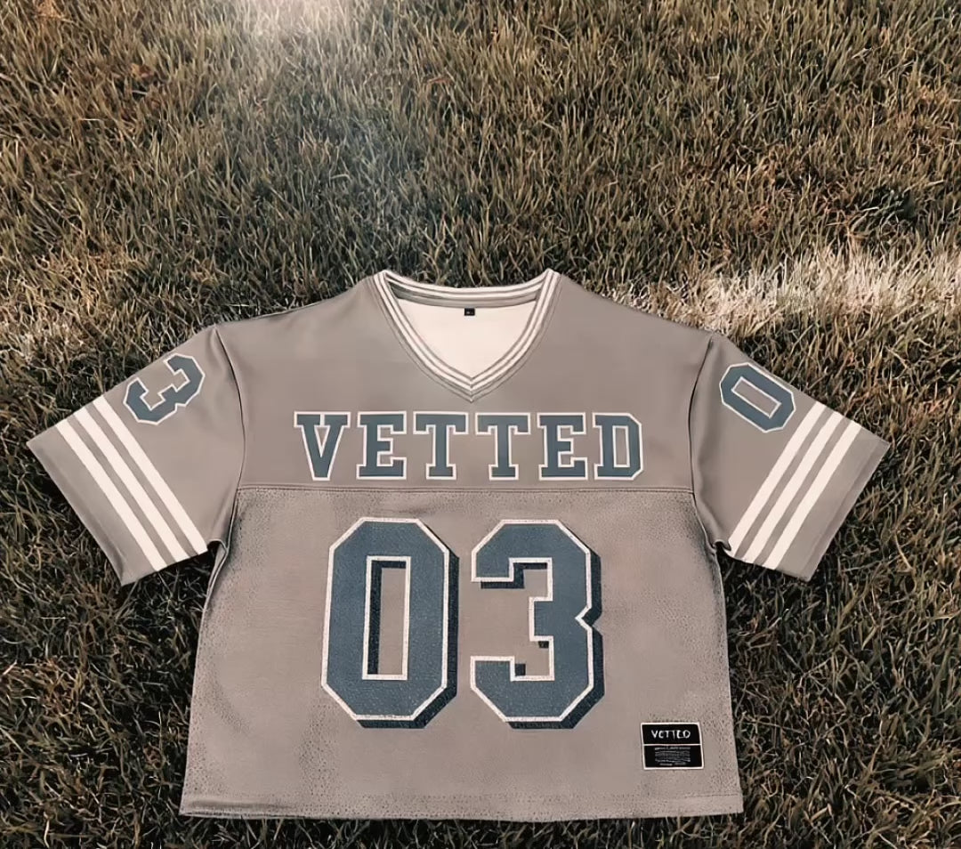 VETTED GRIDIRON JERSEY GREY SMOKE